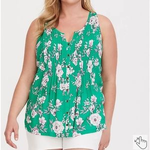 NWT Torrid Green Print Tank